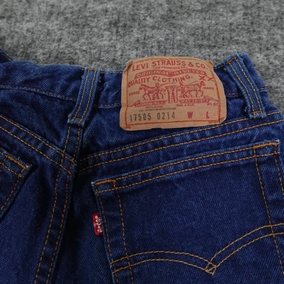 Vintage Levi's 17505 XX Jeans Womens 9 Blue High Rise Tapered Leg USA Made 27" - Picture 7 of 14